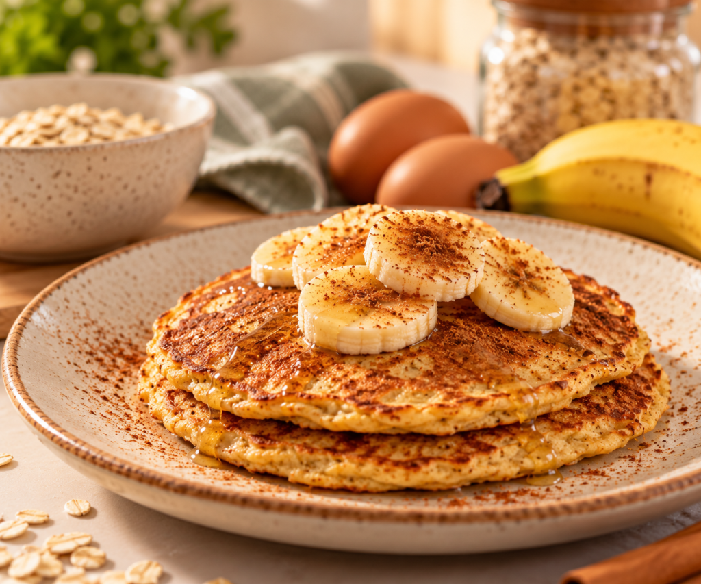 Panqueca de Banana e Aveia